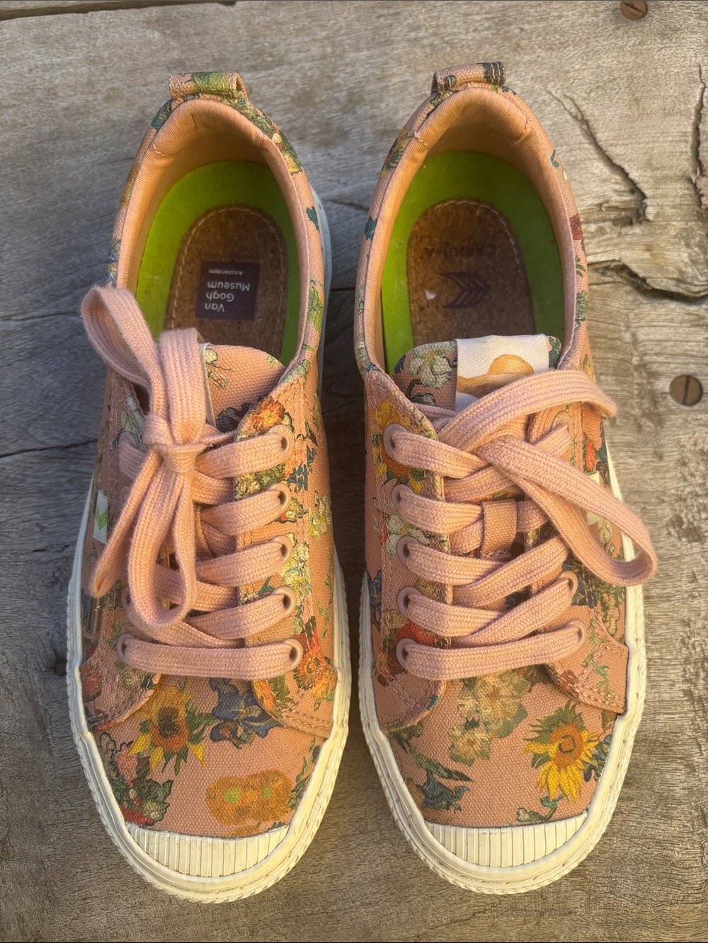 Cariuma Art Edition Women’s Pink Floral Canvas Sneakers